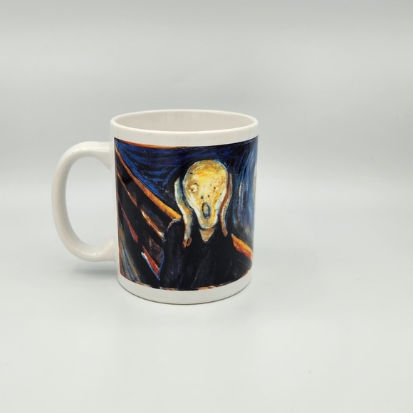 Vintage The Scream Edvard Munch Painting Coffee Tea Mug Cup 1996 - Picture 2 of 6